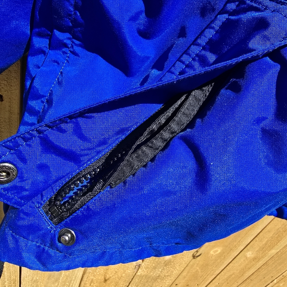 Vtg Columbia Anorak Radial Sleeve Pullover Ski Snowboard Large Blue 80s 90s - Picture 4 of 13